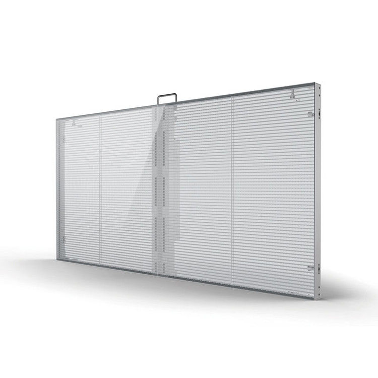 esposizione trasparente 3.9mm del film LED della tenda trasparente LED degli schermi di 1000x500mm 3500 Cd/M2